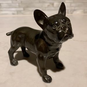 Vintage Bronze French Bulldog marked Dodge Inc. USA